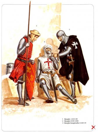Реконструкции воинов Крестовых походов Запада и Востока 